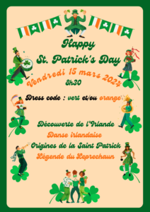 Programme Saint Patrick's Day